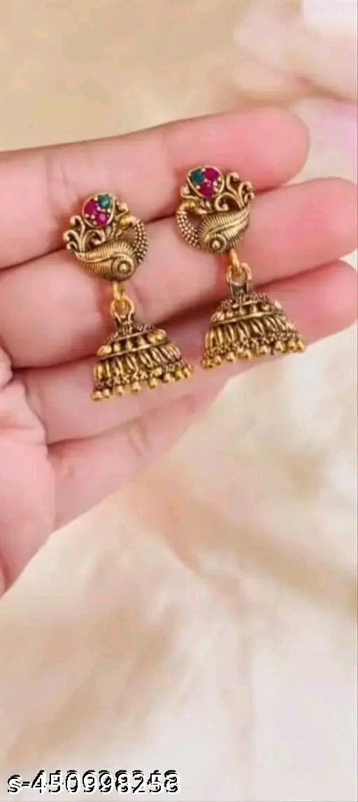 Premium Quality Daily Wear Gold Plated Fancy Earring (SET OF 6)